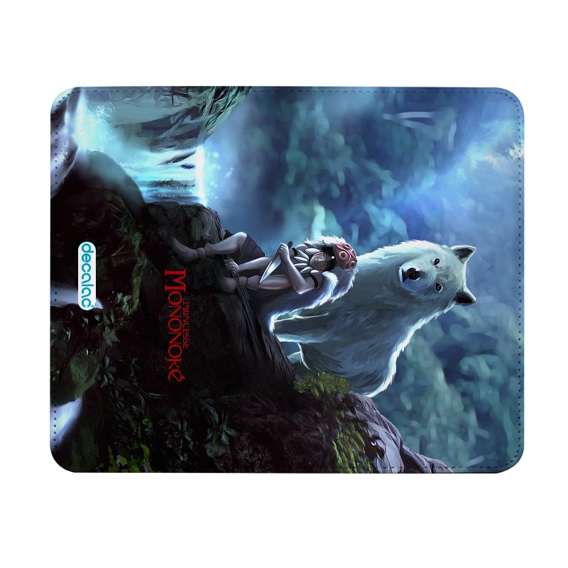 ماوس باد جلدية بتصميم الاميرة مونونوكي مع ذئب ماوس باد جلدية بتصميم الاميرة مونونوكي مع ذئب