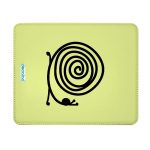 ماوس باد جلدية بتصميم حلزون