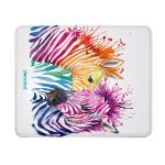 ماوس باد جلدية بتصميم حمار وحشي ملون