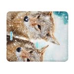 ماوس باد جلدية بتصميم ذئب