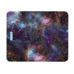 ماوس باد جلدية بتصميم فضاء بنفسجي