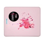 ماوس باد جلدية بتصميم فلامنجو وردي