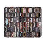 ماوس باد جلدية بتصميم كاسيت موسيقي