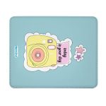 ماوس باد جلدية بتصميم كرتون كاميرا