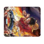 ماوس باد جلدية بتصميم لوفي سابو إيس ون بيس