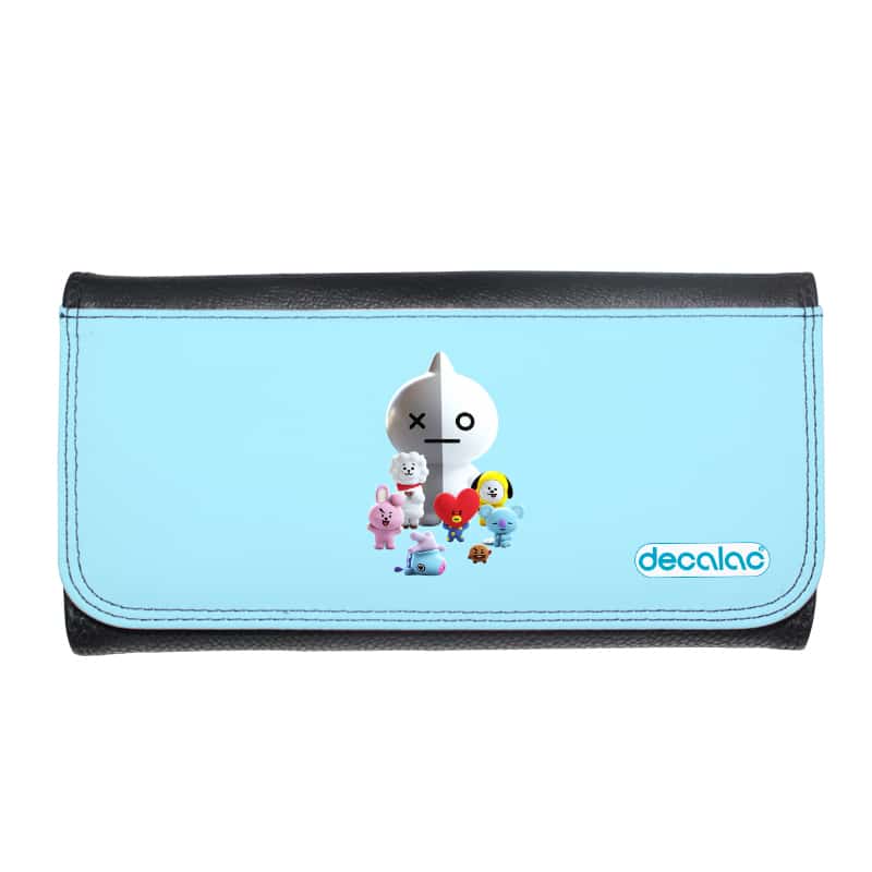 محفظة جلد  بتصميم آرمي بتس شخصيات BT21 محفظة جلد  بتصميم آرمي بتس شخصيات BT21