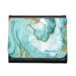 محفظة جلد  بتصميم أزرق ذهبي محفظة جلد  بتصميم أزرق ذهبي