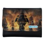 محفظة جلد  بتصميم أساسنز كريد بلاك فلاغ محفظة جلد  بتصميم أساسنز كريد بلاك فلاغ