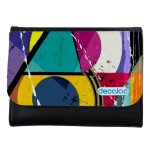 محفظة جلد  بتصميم اشكال هندسيه محفظة جلد  بتصميم اشكال هندسيه