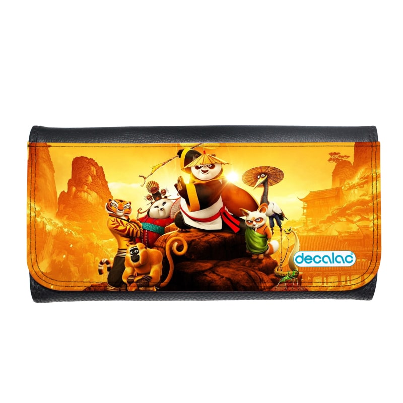 محفظة جلد  بتصميم اصدقاء كونغ فو باندا محفظة جلد  بتصميم اصدقاء كونغ فو باندا