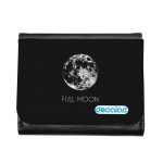 محفظة جلد  بتصميم اكتمال القمر محفظة جلد  بتصميم اكتمال القمر