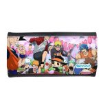 محفظة جلد  بتصميم الاحتفال مع كل الانميات