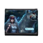 محفظة جلد  بتصميم الاميرة مونونوكي في الغابة محفظة جلد  بتصميم الاميرة مونونوكي في الغابة