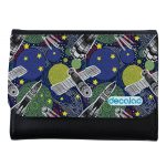 محفظة جلد  بتصميم الفضاء الخارجي محفظة جلد  بتصميم الفضاء الخارجي