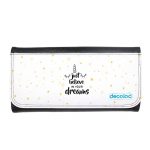 محفظة جلد  بتصميم النجوم والأحلام