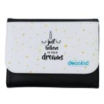 محفظة جلد  بتصميم النجوم والأحلام