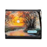 محفظة جلد  بتصميم انعكاس الغروب محفظة جلد  بتصميم انعكاس الغروب