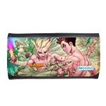 محفظة جلد  بتصميم اوكي تايجو دكتور ستون