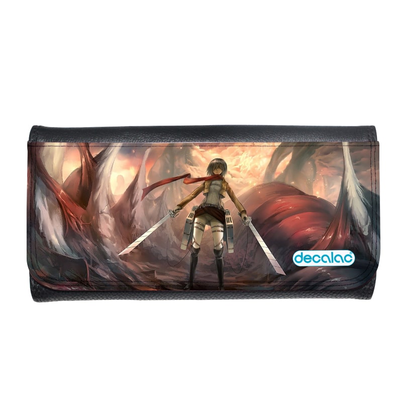 محفظة جلد بتصميم تقضي ميكاسا على العمالقة هجوم العمالقة محفظة جلد بتصميم تقضي ميكاسا على العمالقة هجوم العمالقة