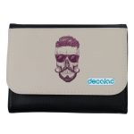 محفظة جلد  بتصميم جمجمه انيقه محفظة جلد  بتصميم جمجمه انيقه