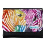 محفظة جلد  بتصميم حمار وحشي ملون محفظة جلد  بتصميم حمار وحشي ملون