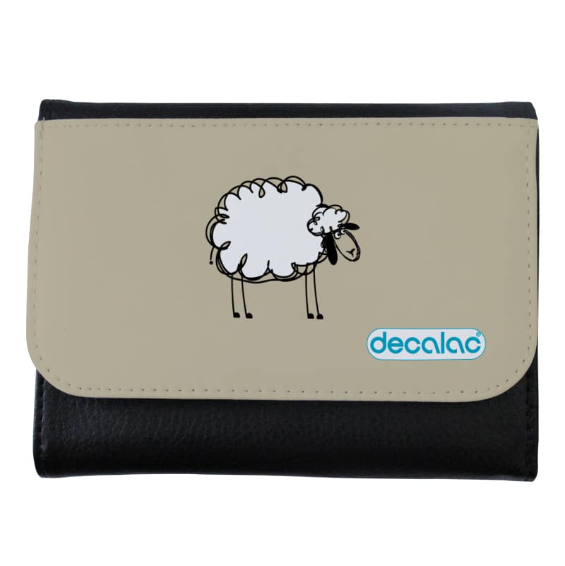 محفظة جلد  بتصميم خروف محفظة جلد  بتصميم خروف