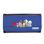 محفظة جلد  بتصميم خط السعادة شخصيات BT21