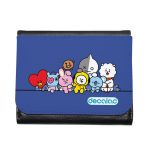 محفظة جلد  بتصميم خط السعادة شخصيات BT21 محفظة جلد  بتصميم خط السعادة شخصيات BT21