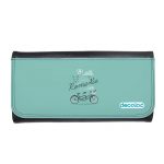 محفظة جلد  بتصميم دراجه هوائيه