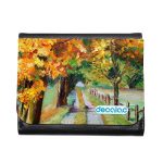 محفظة جلد  بتصميم رسم الطبيعه