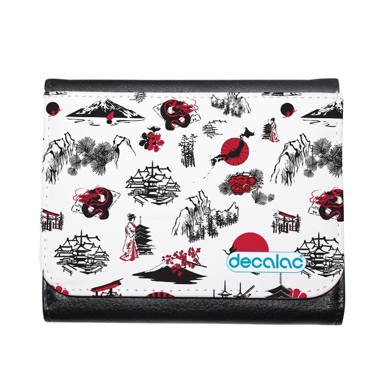 محفظة جلد  بتصميم رسومات يابانيه محفظة جلد  بتصميم رسومات يابانيه