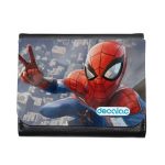 محفظة جلد  بتصميم سبايدر مان اعلى البرج