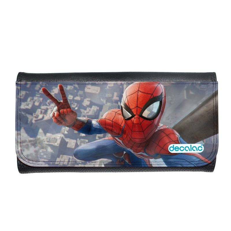 محفظة جلد بتصميم سبايدر مان اعلى البرج محفظة جلد بتصميم سبايدر مان اعلى البرج