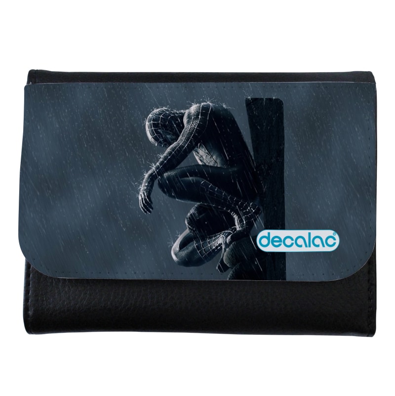 محفظة جلد بتصميم سبايدر مان الاسود محفظة جلد بتصميم سبايدر مان الاسود
