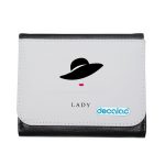 محفظة جلد  بتصميم سيدة