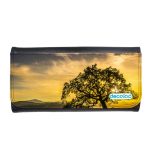 محفظة جلد  بتصميم شجره الغروب محفظة جلد  بتصميم شجره الغروب