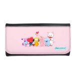 محفظة جلد  بتصميم شخصيات BT21 المحبوبة