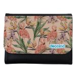 محفظة جلد  بتصميم طائر الفلامنجو محفظة جلد  بتصميم طائر الفلامنجو