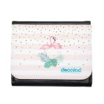 محفظة جلد  بتصميم طائر الفلامنجو محفظة جلد  بتصميم طائر الفلامنجو