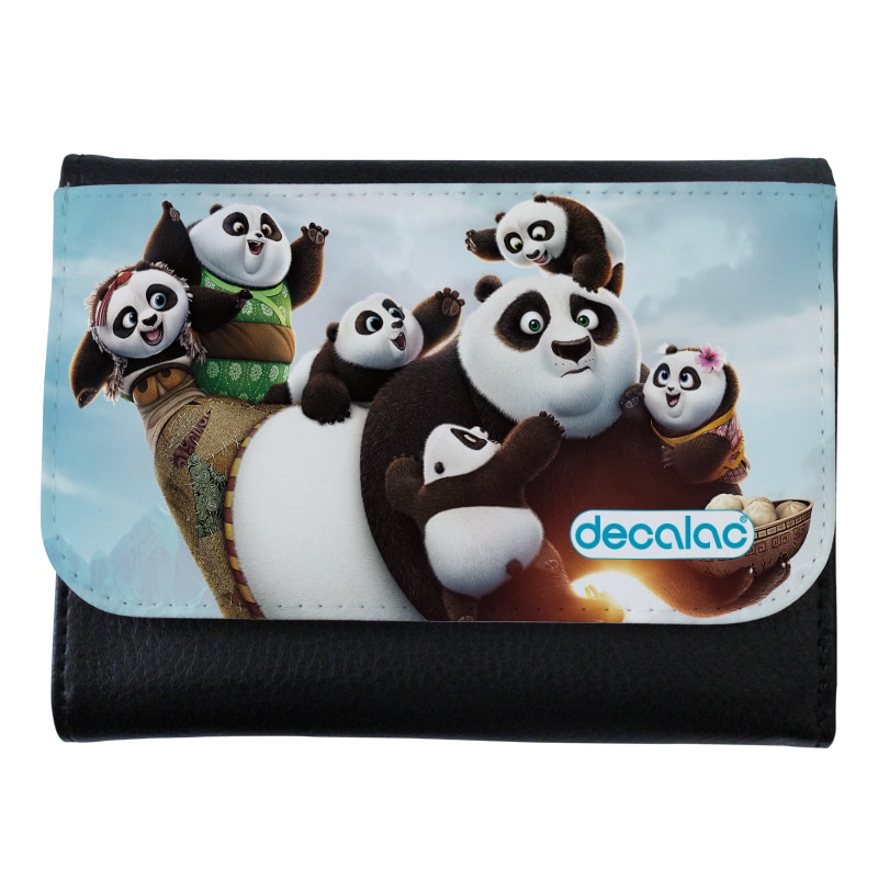 محفظة جلد  بتصميم عائلة كونغ فو باندا محفظة جلد  بتصميم عائلة كونغ فو باندا