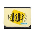 محفظة جلد  بتصميم عبارات انجليزيه محفظة جلد  بتصميم عبارات انجليزيه