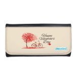 محفظة جلد  بتصميم عيد حب سعيد