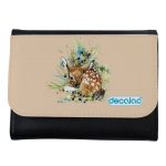 محفظة جلد  بتصميم غزال صغير محفظة جلد  بتصميم غزال صغير