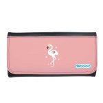 محفظة جلد  بتصميم فلامنجو بتاج محفظة جلد  بتصميم فلامنجو بتاج