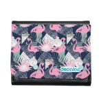 محفظة جلد  بتصميم فلامنغو