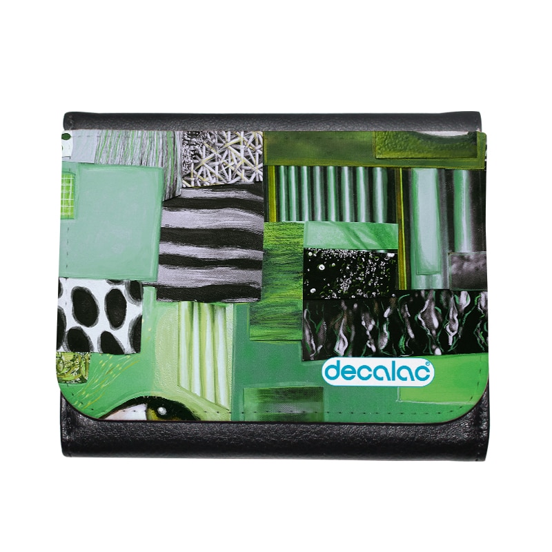 محفظة جلد  بتصميم فن تجريدي محفظة جلد  بتصميم فن تجريدي