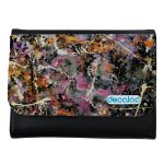 محفظة جلد  بتصميم فن تجريدي محفظة جلد  بتصميم فن تجريدي