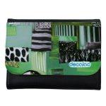 محفظة جلد  بتصميم فن تجريدي محفظة جلد  بتصميم فن تجريدي