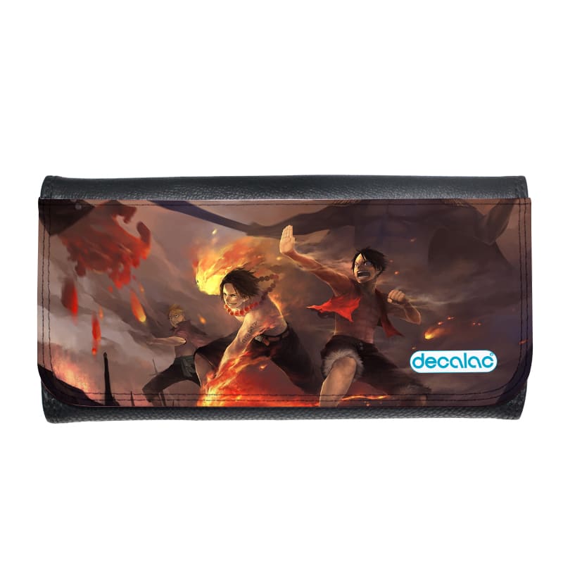 محفظة جلد بتصميم قتال اللحيه البيضاء ون بيس محفظة جلد بتصميم قتال اللحيه البيضاء ون بيس