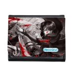 محفظة جلد  بتصميم قتال ليفاي هجوم العمالقة محفظة جلد  بتصميم قتال ليفاي هجوم العمالقة